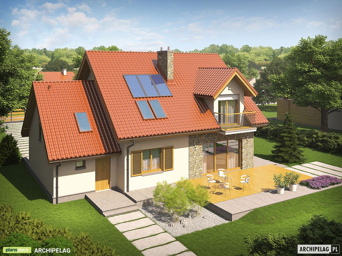 2-Story House Plan with Optional Bonus Room above Garage