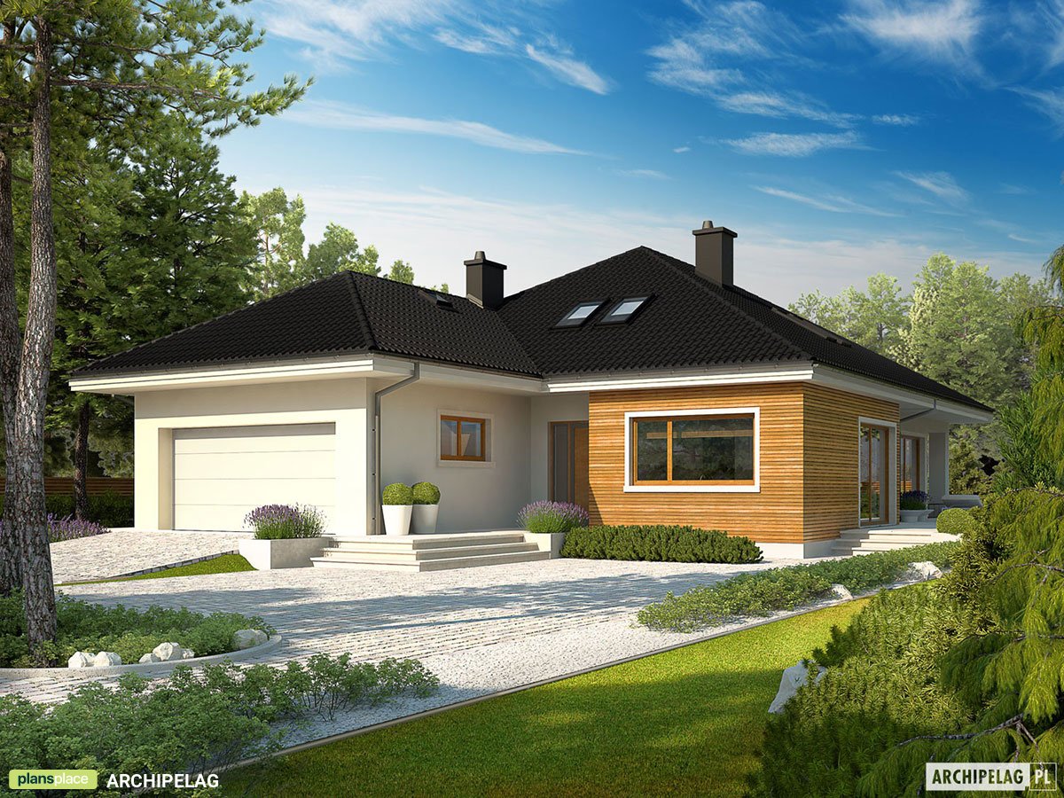 1500 Sq Ft 1-Story House Plan with Optional Bonus Room Upstairs - 22283R - 2