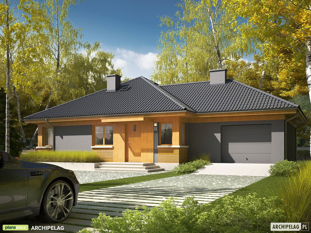 Single Story House Plan with 1-Car Garage and 3 Bedrooms - 53126R - 2