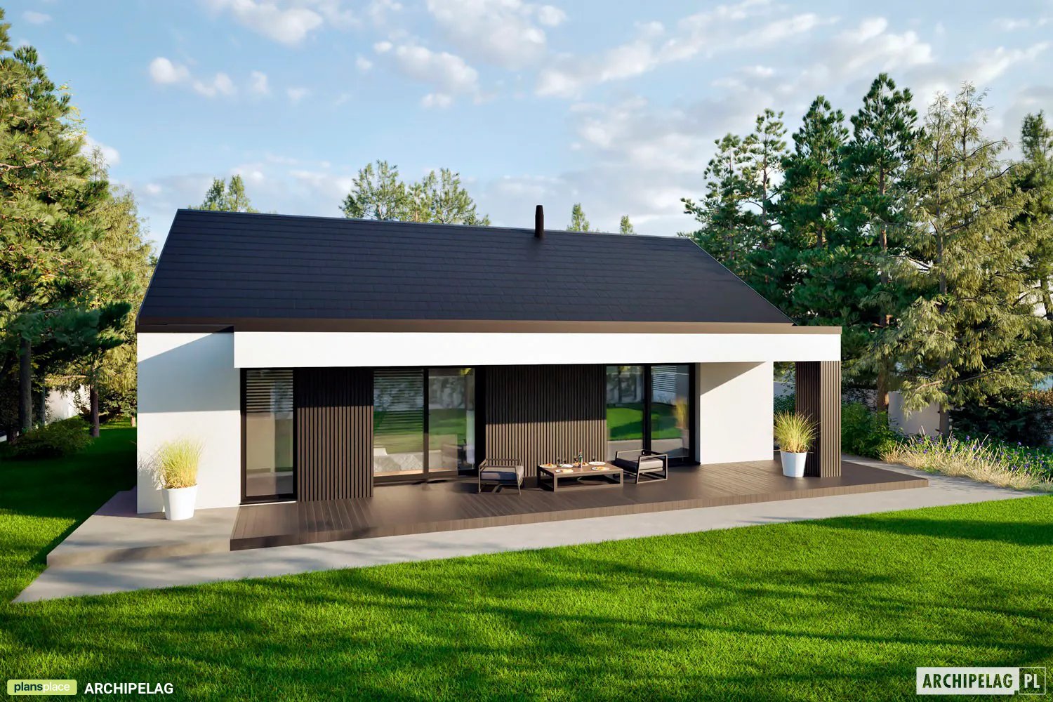 House Plan: 1014 sq ft, 1 Story, 3 Beds, 1.5 Baths, Open Floor Plan ()