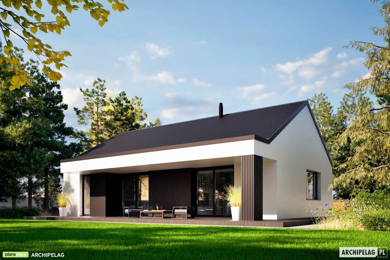House Plan: 1014 ft², 1 Story, 3 Beds, 1.5 Baths, Open Floor Plan ()