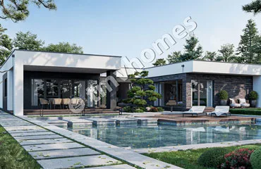 H-Shaped House Plans