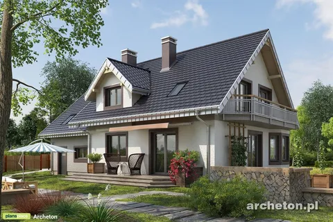 Main Images 1 – House Plan with Master Bedroom above Garage