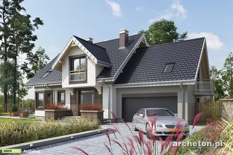 Main Images 1 – House Plan with Master Bedroom above Garage