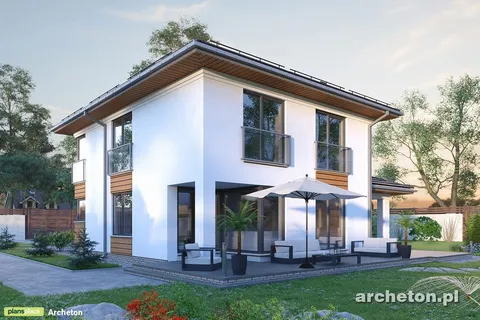 Main Images 1 – 2-Story House Plan with Corner Fireplace