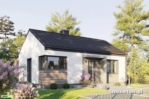 Main Images 1 – 500 Sq Ft Small House Plan with 2 Bedrooms