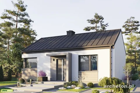 Main Images 1 – 500 Sq Ft Small House Plan with 2 Bedrooms