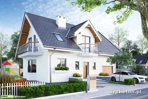 Main Images 1 – 1500 Sq Ft House Plan with 4 Bedrooms Upstairs