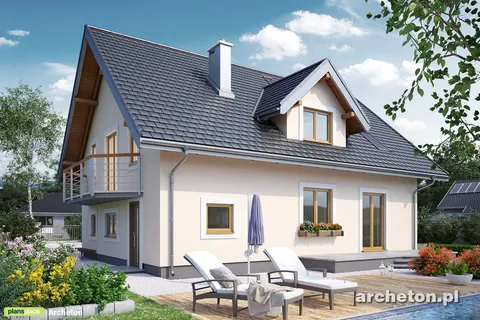 Main Images 1 – Gambrel Roof House Plan with Double Shed Dormer