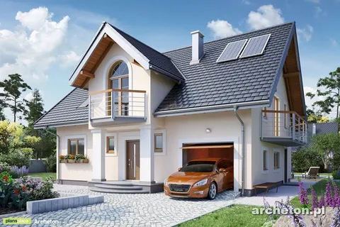 Main Images 1 – Gambrel Roof House Plan with Double Shed Dormer