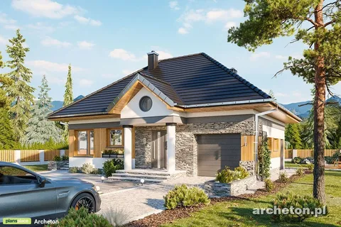 Main Images 1 – European House Plan with 3 Bedrooms and Garage
