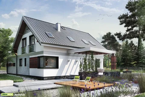 Main Images 1 – 1800 Sq Ft House Plan with Skylight Windows