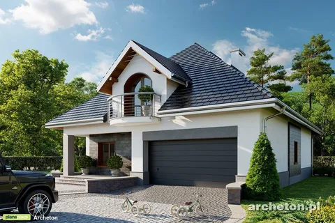 Main Images 1 – House Plan with 3 Dormers and 3 Balconies