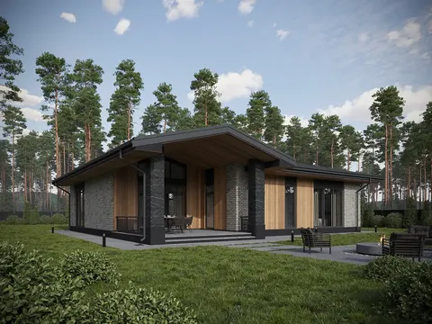 Main Images 3 – 1-Story House Plan 1549 ft², 3 Beds — 48190R