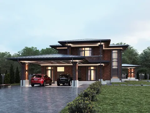 Main Images 3 – 2-Story House Plan 2269 ft², 3 Beds — 84978R