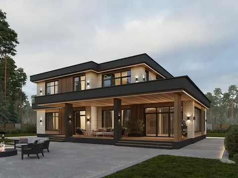 Main Images 3 – 2-Story House Plan 2457 ft², 4 Beds — 48460R