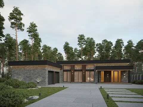 Main Images 3 – 1-Story House Plan 2565 ft², 3 Beds — 75077R