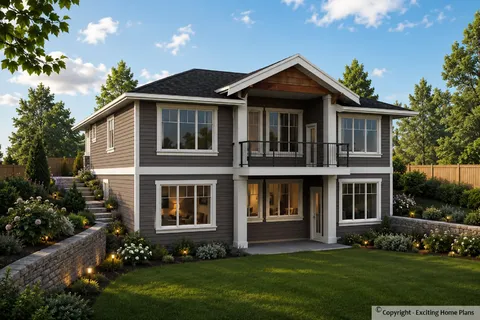 Main Images 3 – 1-Story House Plan 1692 ft², 5 Beds — 41963R