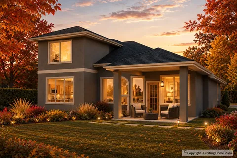 Main Images 4 – 2-Story House Plan 2509 ft², 3 Beds — 42784R