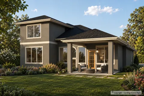Main Images 3 – 2-Story House Plan 2509 ft², 3 Beds — 42784R