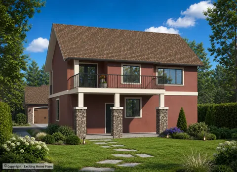 Main Images 3 – 2-Story House Plan 2359 ft², 4 Beds — 91149R