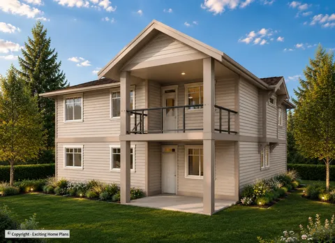 Main Images 3 – 2-Story House Plan 2238 ft², 4 Beds — 28680R