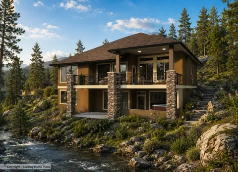 Main Images 4 – 1-Story House Plan 2299 ft², 5 Beds — 23685R
