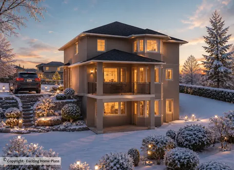 Main Images 4 – 2-Story House Plan 2370 ft², 5 Beds — 71749R