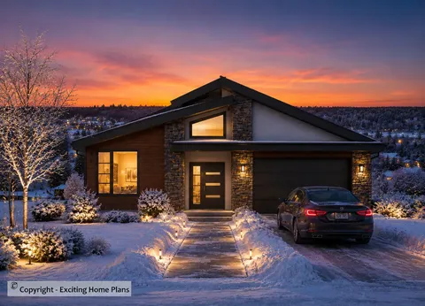Main Images 3 – 1-Story House Plan 1492 ft², 5 Beds — 39618R