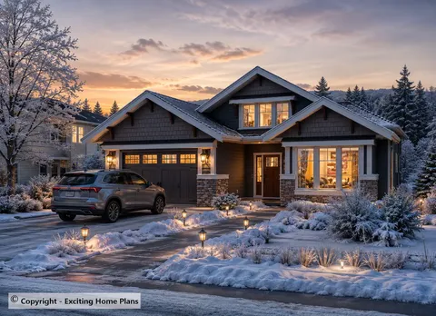 Main Images 3 – 1-Story House Plan 1649 ft², 4 Beds — 88957R