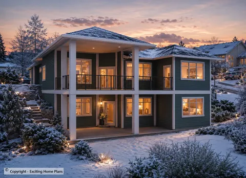 Main Images 4 – 1-Story House Plan 1649 ft², 4 Beds — 88957R