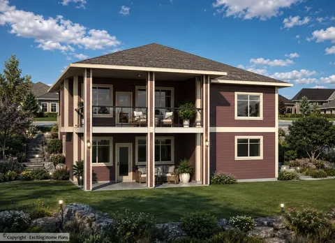 Main Images 3 – 1-Story House Plan 1556 ft², 5 Beds — 28892R
