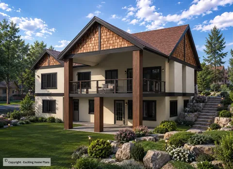 Main Images 3 – 1-Story House Plan 1758 ft², 5 Beds — 49339R
