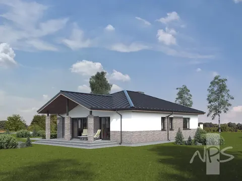 Main Images 4 – 1-Story House Plan 1315 ft², 3 Beds — 75569R