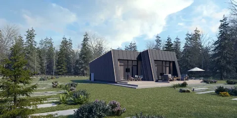 Main Images 2 – 1-Story House Plan 973 ft², 2 Beds — 17407RB