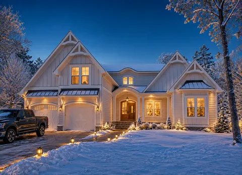 Main Images 3 – 1.5-Story House Plan 3371 ft², 3 Beds — 90504R