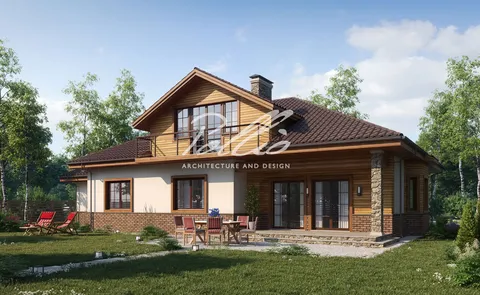 Main Images 1 – 2883 ft² European 1.5-Story House Plan with Home Theater, 3 Beds, and 2 Baths – 86155C