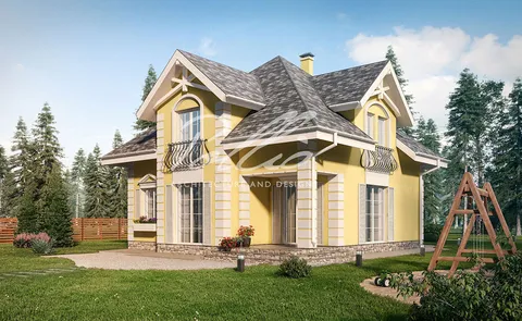 Main Images 1 – 1.5-Story House Plan 1832 ft², 4 Beds — 94246C