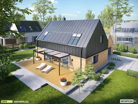 Main Images 1 – 2-Story Barn Home Plan with 3 Beds and Garage