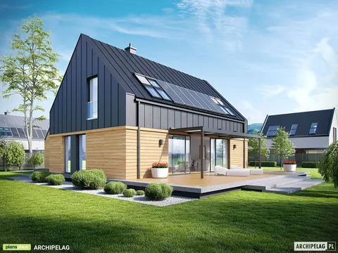 Main Images 1 – 2-Story Barn Home Plan with 3 Beds and Garage