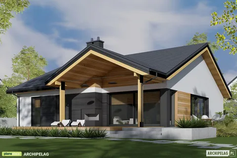 Main Images 1 – 1600 Sq Ft One Story House Plan with 4 Bedrooms