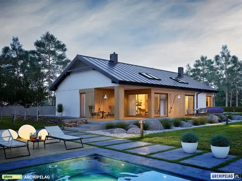 Main Images 1 – House Plan with 2-Car Garage and Fireplace