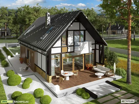 Main Images 3 – Contemporary Home Plan with Large Windows