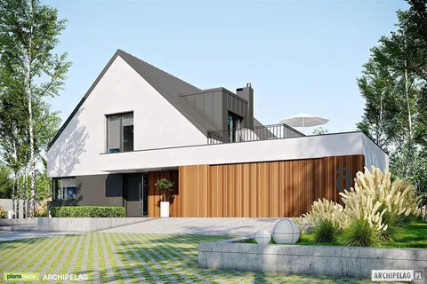Main Images 1 – 2600 Sq Ft House Plan with Rooftop Deck above Garage