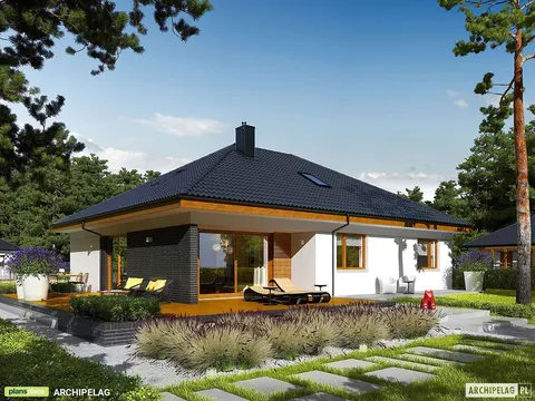 Main Images 1 – 1150 Sq Ft House Plan with 2 Beds and Open Floor Plan