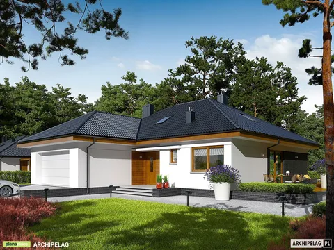 Main Images 1 – 1150 Sq Ft House Plan with 2 Beds and Open Floor Plan
