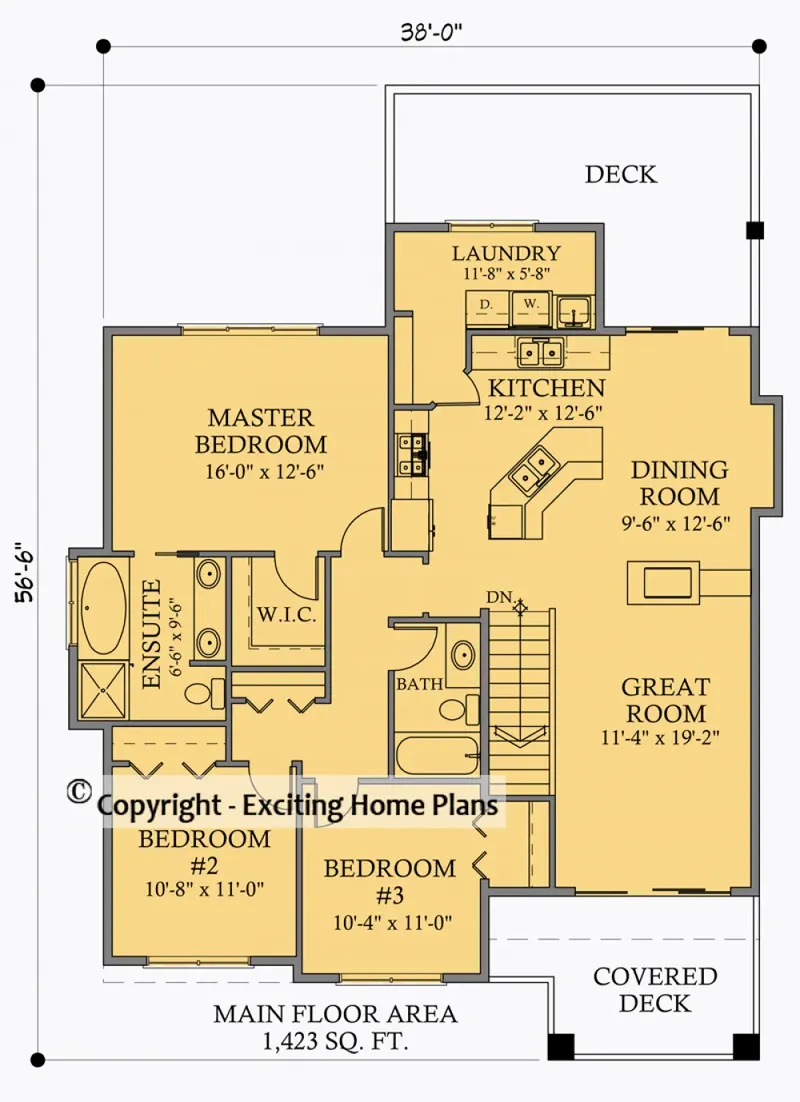 Basement 7 – 2-Story House Plan 2359 ft², 4 Beds — 91149R