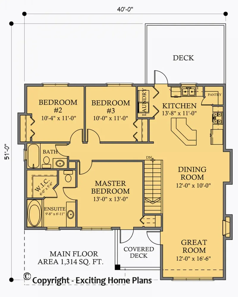 Second Floor 7 – 2-Story House Plan 2347 ft², 4 Beds — 82669R