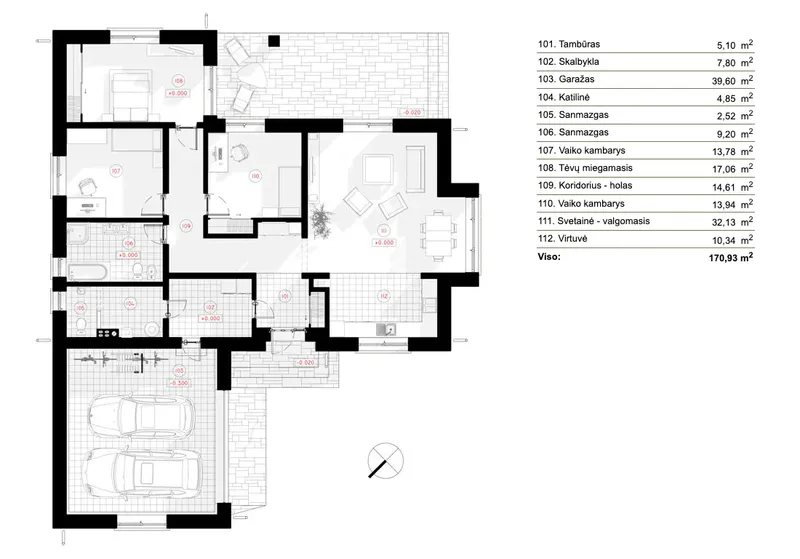 Main Floor 7 – 1-Story House Plan 1414 ft², 3 Beds — 73488R