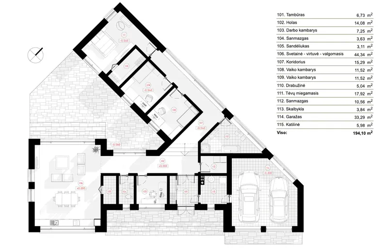 Main Floor 6 – 1-Story House Plan 1731 ft², 3 Beds — 98333R